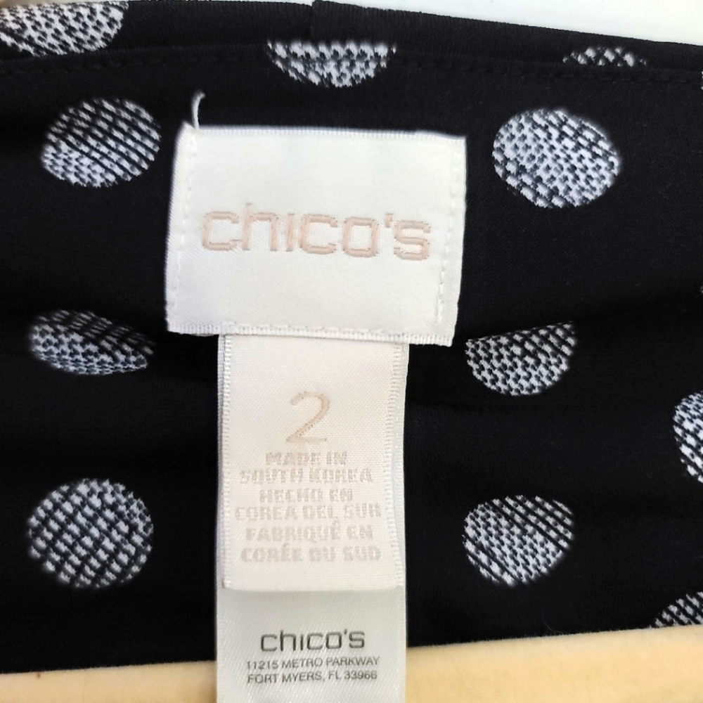 CHICO'S Solar Polka Dots Tunic Top - Picture 7 of 14